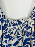 Alexis x Target Size 3X (24) White & Blue Abstract Dress