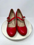 Chase & Chloe Shoe Size 11 Red Mary Jane Pumps