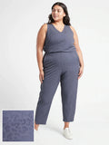 Athleta Size 20/22 Navy Blue Animal Print Jumpsuit