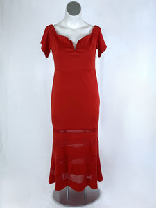 Size 18W Red Off-Shoulder Dress