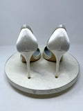 Nine West Size 12 Ivory Crystal Studded Heels NWOB