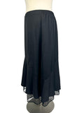Jessica Simpson Size 22W (3X) Black Lace-Trim Skirt NWT