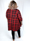 Size 22 Red & Black Plaid Dress