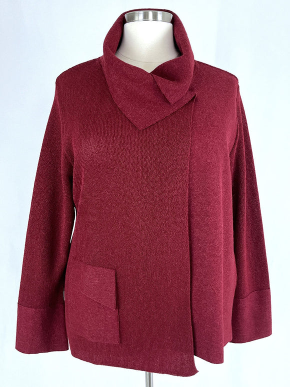 Beyond Threads Size 1X (18/20) Scarlet Red Sweater NWT