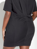 See Rose Go Size 2X  Black Dress