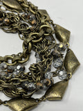 Chloe & Isabel Bronze Rhinestone Woven Gem Necklace