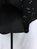 Studio B Size 3X Black & White Faux Wrap Square Dots Dress