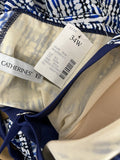 Catherines Size 34W Blue & White Tie-Dye Tankini Top