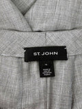 St. John Size 14 Gray Cross-Hatch Slacks