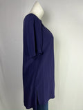 Eileen Fisher Size L Purple Tunic Shirt