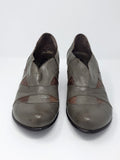 Fidji Shoe Size 41 (10) Gray & Brown Leather Shootie