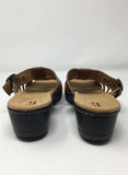 Clarks Size 9.5 Tan Multi Sandals NWOB