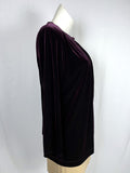 Vintage Clues Size XL (16) Purple Velvet Jacket