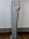 St. John Size 14 Gray Solid Pants