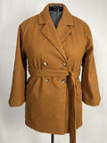 Skies Are Blue Size 2X Brown Coat