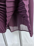 Eileen Fisher Size 14 Plum Pleated Skirt
