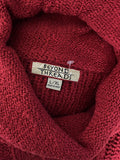 Beyond Threads Size 16W Red Cable-Knit Sweater