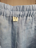 Fashion Brand Company Size 4X Light Blue Linen Pants NWOT