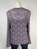 Emanuel Ungaro Size 2X (20/22) Dusty Purple Floral Shirt