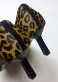 Ernesto Esposito Size 7.5/8 (38) Brown & Tan  Cheetah Floral Pumps