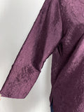 Eileen Fisher Size XL Burgundy Crinkle Jacket