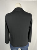 Vintage Averardo Bessi Size 14 Black & Beige '70s Geo Print Shirt Sweater