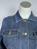 Vintage Erika Size PL (14) Peplum Denim Jacket