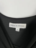 Emma & Michele Size 3X (24) Black Stripe Jumpsuit NWT