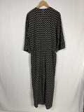 Joie Size XL (16) Black & White Geometric Jumpsuit