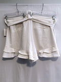 eloquii Size 26 White Ruffles Shorts NWT