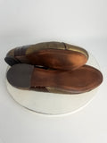 Cydney Mandel Anthropologie Size 10 Bronze & Plum Patchwork Ballet Flats