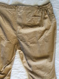 Only Necessities Size 38 Beige Solid Cotton Twill Pants