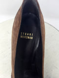 Stuart Weitzman Size 8 Brown Suede Snake Pumps