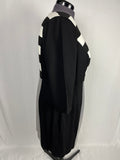 Vince Camuto Size 22W Black & Ivory Stripe Dress NWT