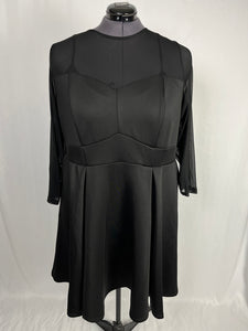 Torrid Size 5X (28) Black Retro Dress NWT