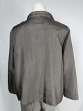 Eileen Fisher Size 1X (18) Taupe/Gray Pants Jacket Suit Set