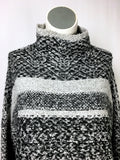 John + Jenn Size L Black & Gray Sweater NWT