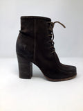 Frye Size 8.5 Brown Suede Ankle Boots