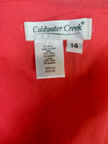 Vintage Coldwater Creek Size 14 Yellow Multi Floral Wrap Mini Skirt