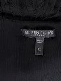 Eileen Fisher Size 2X Black Raw Edges Jacket