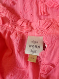 Seen Worn Kept Anthropologie Size 16W Pink Eyelet Shirt