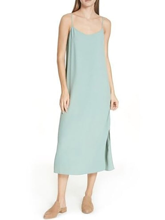 Eileen Fisher Size L (14/16) Seafoam Dress