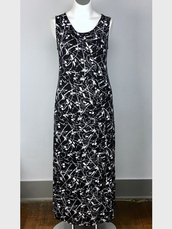 Matti Mamane Size 14/16 Black & White Abstract Dress