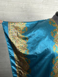 Generation 524 Size Open Turquoise & Gold Ornate Caftan NWT