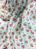 Vintage Peaches Plus Woman Size 9X Yellow & Pink Floral Shell