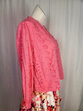 Seen Worn Kept Anthropologie Size 16W Pink Eyelet Shirt