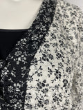 Madewell Size XL (16) White & Gray Ditsy Floral Shirt