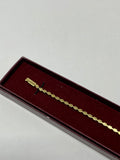 Vintage Gold & Rhinestone Evening Tennis Bracelet