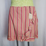 Vintage Venezia Size 16 Pink & Beige Striped Skort DEADSTOCK