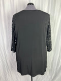 belldini Size 3X Black Studded Shirt NWT